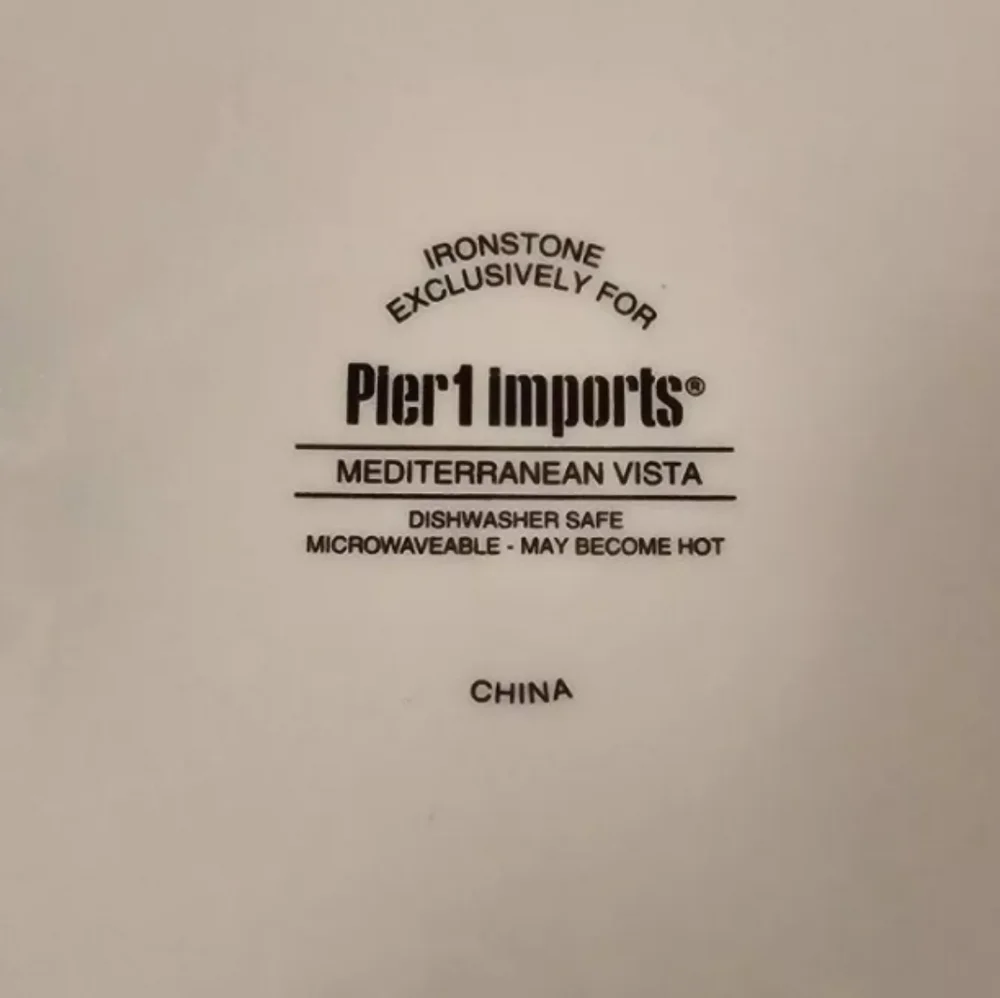 Pier 1 Imports Mediterranean Vista Dinner Plate